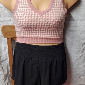 Mixed Threads Pink and White Knit Top